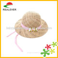 2015 Cheap childrens straw toddle bonnet baby girl summer hat